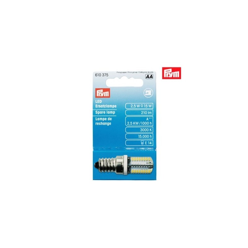 BOMBILLA LED DE ROSCA E14 PRYM 610375 PARA MÁQUINA DE COSER