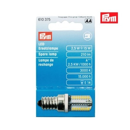 BOMBILLA LED DE ROSCA E14 PRYM 610375 PARA MÁQUINA DE COSER