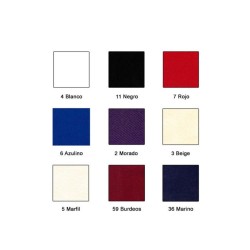 Carta de Colores Tela de Sarga de Algodón | Comprar a Metros