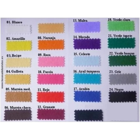 Fieltro por Metros (Ancho 90 cm) – Amplia Gama de Colores | Mercería